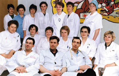 Коллектив отделения детской онкологии больницы №31